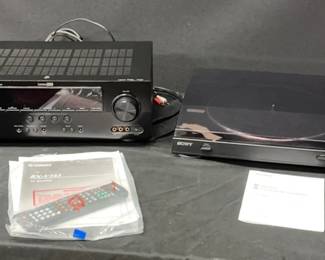 Yamaha AV Receiver Sony Turntable