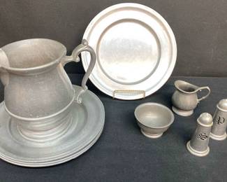 Pewterex Plates Pitcher And More
