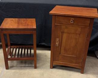 Stickley Nightstand And Side Table