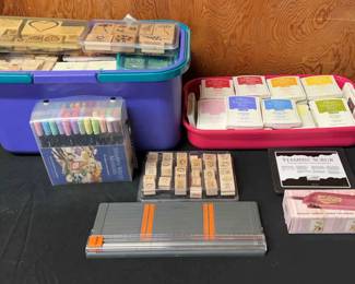 Stampin Up Wood Stamps, Markers, Ink Pads And More