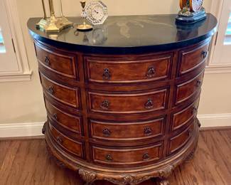 Maitland Smith style demilune chest