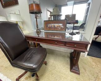 Bombay Richmond Office Desk with Glass Top