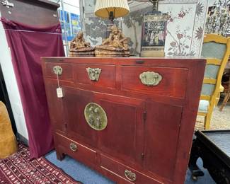 19th Century Chinese Red Chest