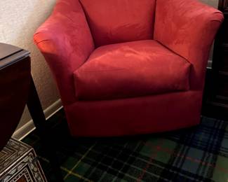 Room & Board red glider/rocker/swivel chair in great condition.