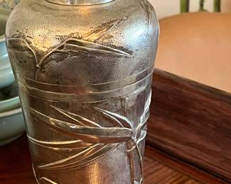 Chinese export silver bamboo cocktail shaker