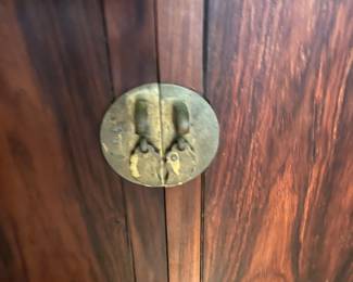 vintage rosewood Asian display cabinets