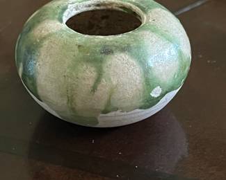 tiny Chinese Sancai glaze water pot - possible Tang Dynasty
