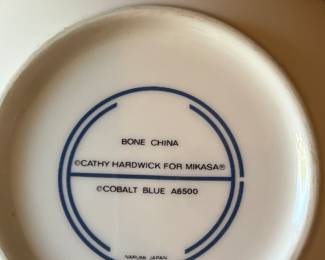 Vintage Cathy Hardwick for Mikasa Cobalt Blue A6500 Japan bone china