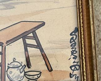 vintage mid century Chinese street scenes