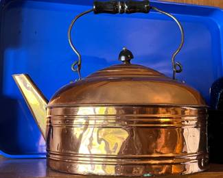 Large copper kettle