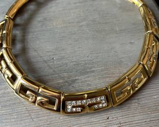 vintage Givenchy GG choker with crystals