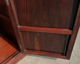 vintage rosewood Asian display cabinets