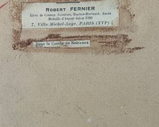 Robert Fernier (1895-1977, French) vintage framed art