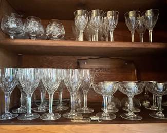 Vintage 1930s Saint Louis crystal in the “Vic” pattern