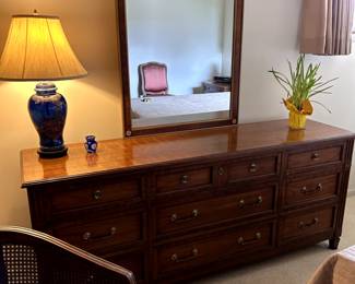 Kindel 9 drawer dresser with mirror