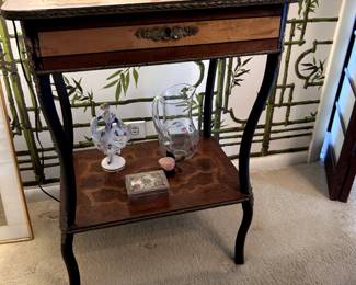 vintage Inlaid side table