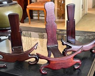 vintage carved Chinese wood stands - many more than this available