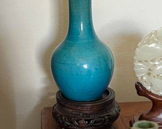 Turquoise glaze antique Chinese pottery