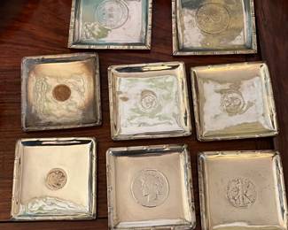 sterling and 90% silver coin trays