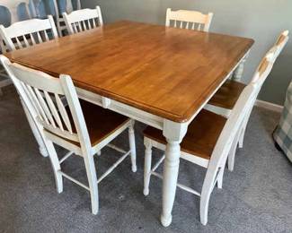 010 Farm House Pub Table and Chairs