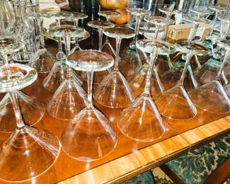 Stemware by the dozens