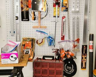 Garage tools and supplies