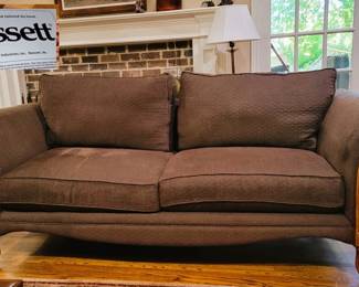 Dark mocha brown Bassett sofa