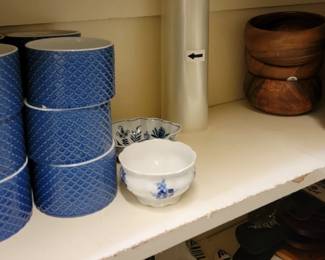 Ramekins and wood bowls
