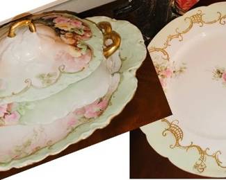 Limoge china dishes and serving pieces