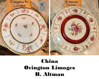 China: Limoges Ovington and B. Altman