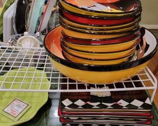 Pasta and salad and dish sets