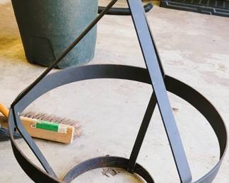 Heavy iron pot rack