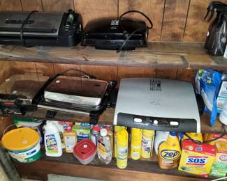 House and Garage tools and products: Seal-a-Meal, George Forman Grill and Waffle Makers