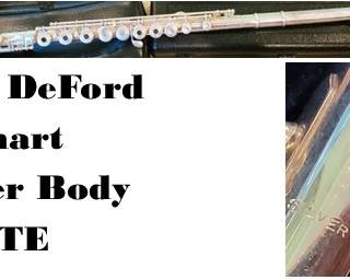 E.L. DeFord Elkhart Silver Body Flute