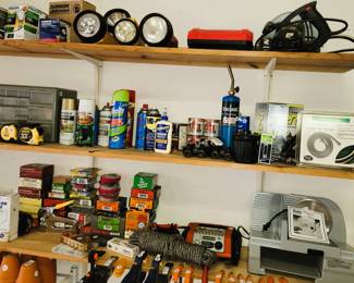Garage tools and supplies