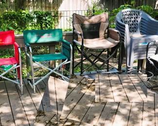 Folding camp chairs