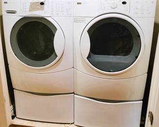 washer Dryer Set with pedestal