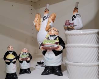 Kitchen decor - dozens of ramekins