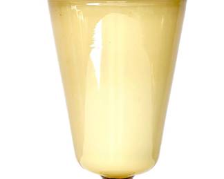 Cased Glass 12" Candy Dish, in Butterscotch | Made in Empoli, Italy