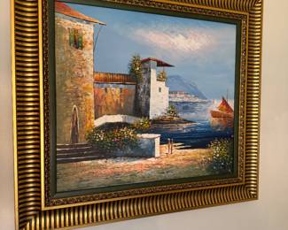 Mediterranean oil painting