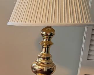 Brass table lamp