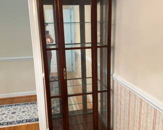 Cherry curio cabinet