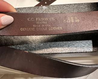 Filson belt