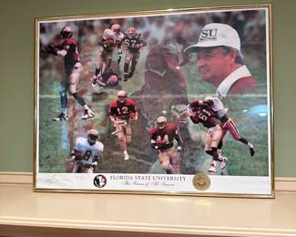 Florida State lithograph signed by artist