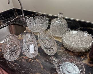 Antique American cut glass