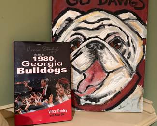 Vince Dooley autographed 1980 UGA Georgia Bulldogs book