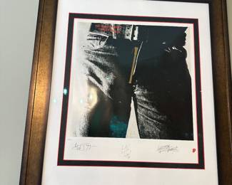 Autographed Rolling Stones poster