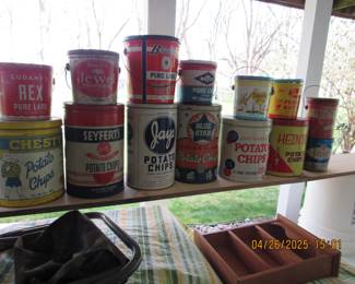 some of the vintage tins