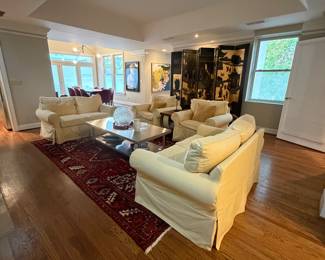 Pottery Barn slip covered furniture