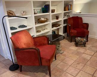 Pair of MCM style club chairs